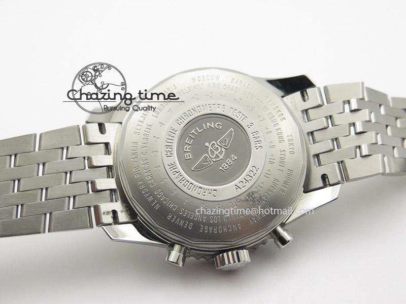 1884 Chronometre Navitimer JF Best Edition Blue Dial On SS Bracelet A7750