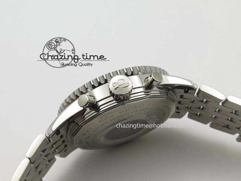 1884 Chronometre Navitimer JF Best Edition Brown Dial On SS Bracelet A7750