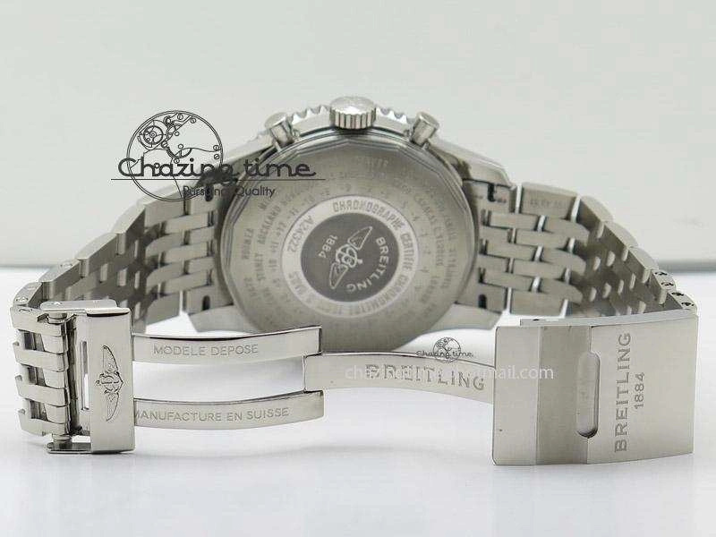 1884 Chronometre Navitimer JF Best Edition Brown Dial On SS Bracelet A7750