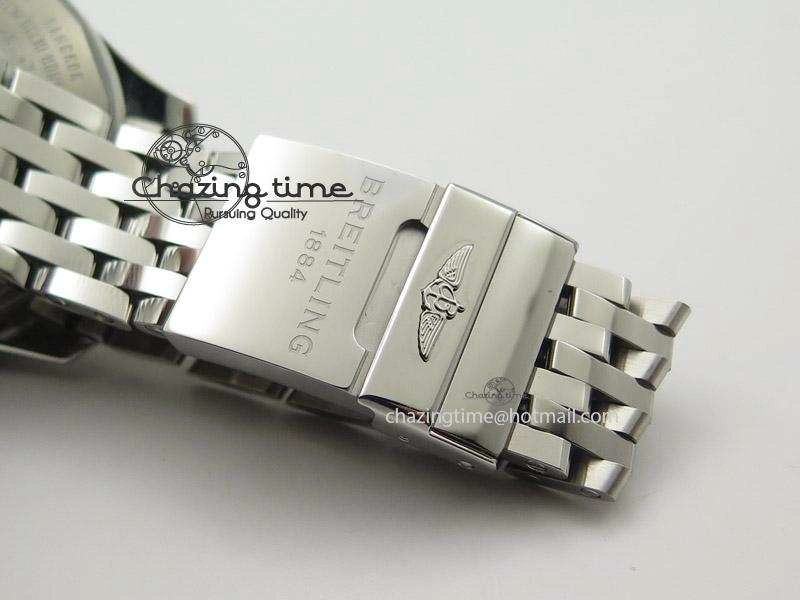 1884 Chronometre Navitimer JF Best Edition White Dial On SS Bracelet A7750