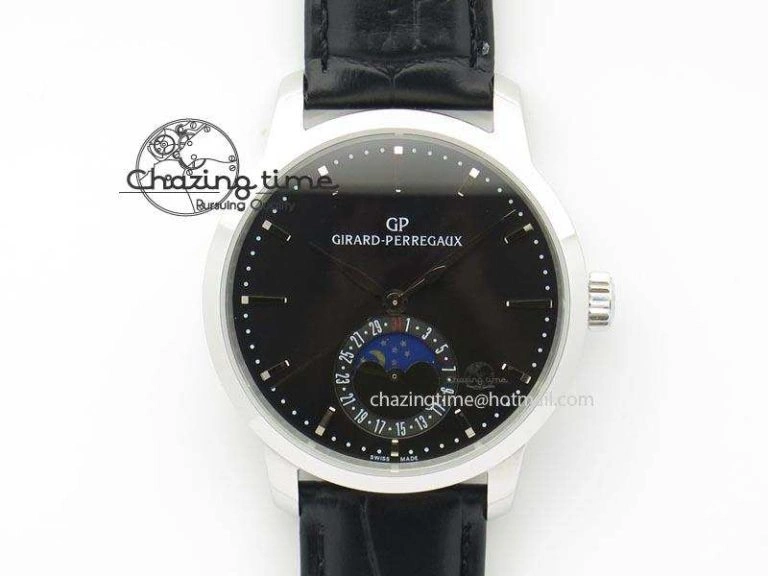 1966 Dual Time RG TF 1:1 Best Edition Gray Dial On Brown Leather Strap A3300