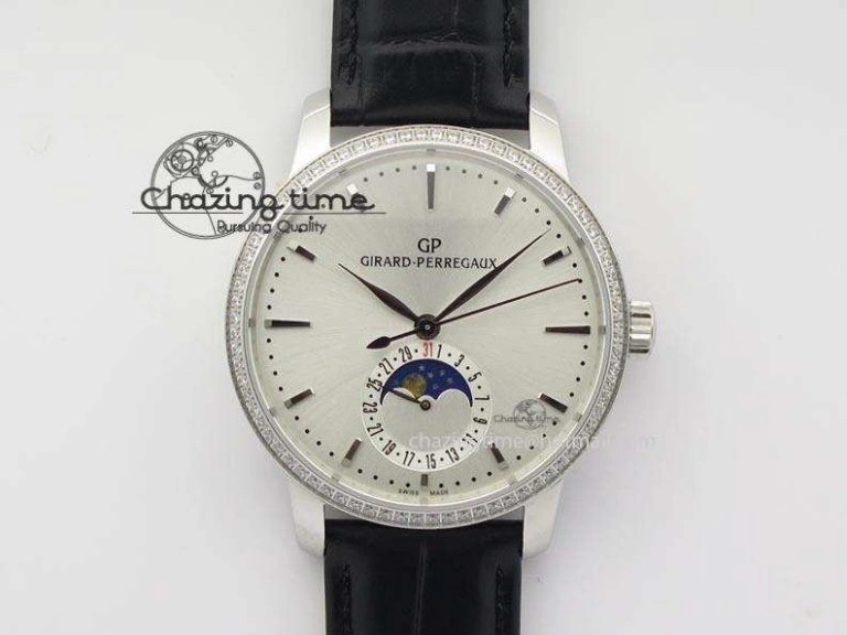 1966 Dual Time RG TF 1:1 Best Edition Gray Dial On Brown Leather Strap A3300