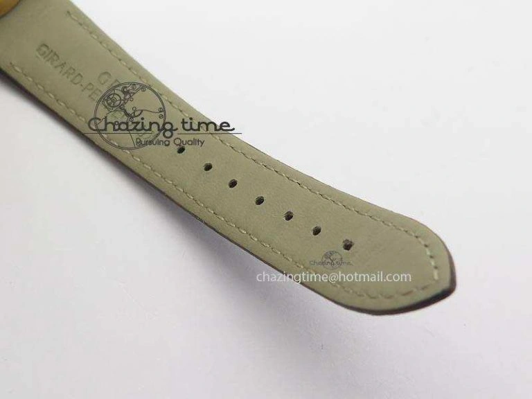 1966 Dual Time RG TF 1:1 Best Edition Gray Dial On Brown Leather Strap A3300
