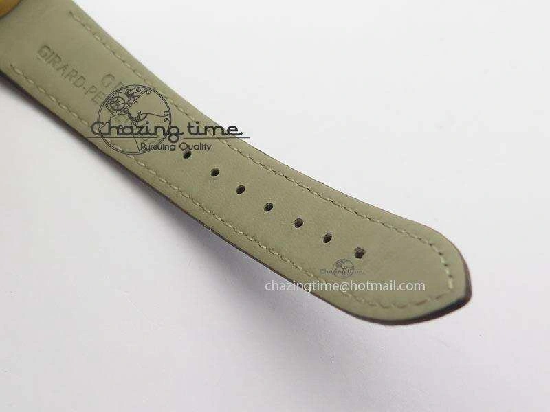 1966 Dual Time RG TF 1:1 Best Edition Gray Dial On Brown Leather Strap A3300