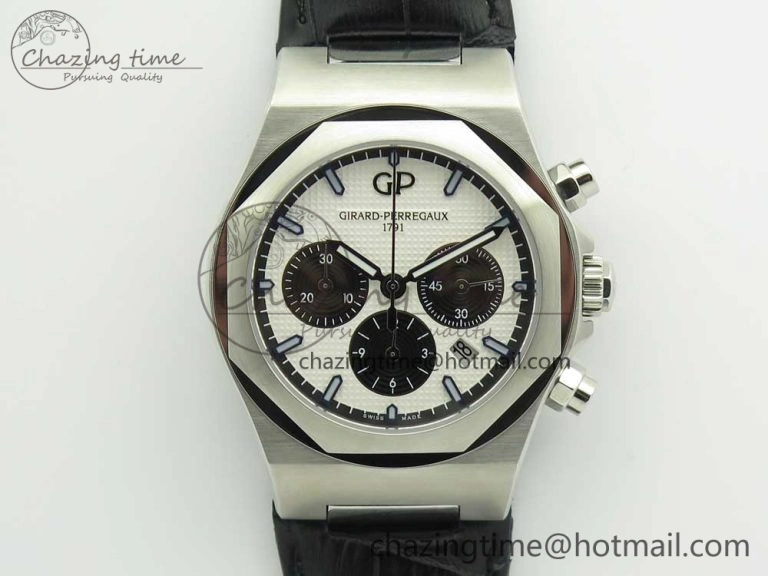 1966 Dual Time RG TF 1:1 Best Edition Gray Dial On Brown Leather Strap A3300