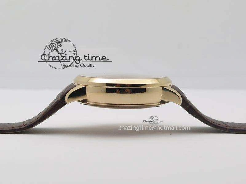 1966 Dual Time RG TF 1:1 Best Edition White Dial On Brown Leather Strap A3300