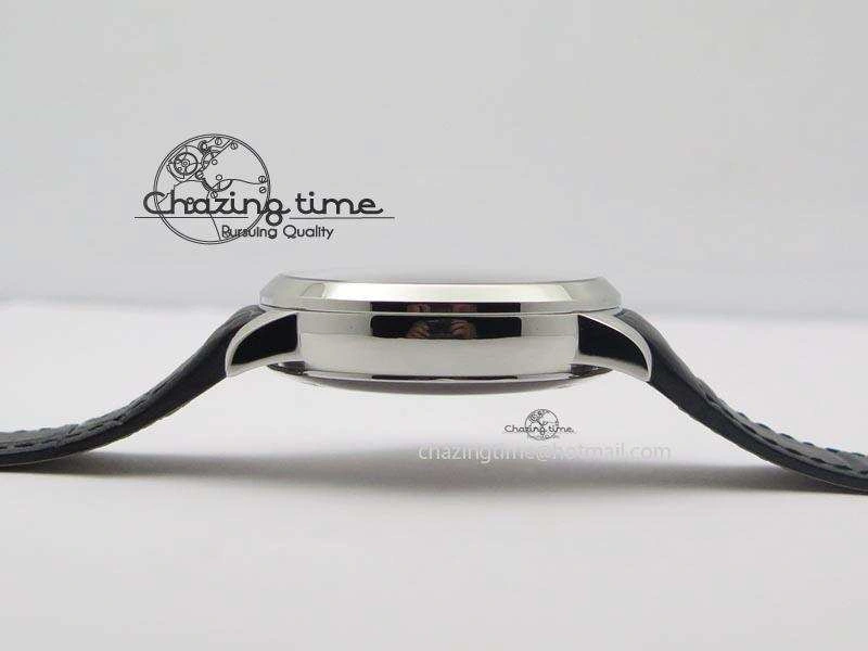 1966 Dual Time SS TF 1:1 Best Edition White Dial On Brown Leather Strap A3300