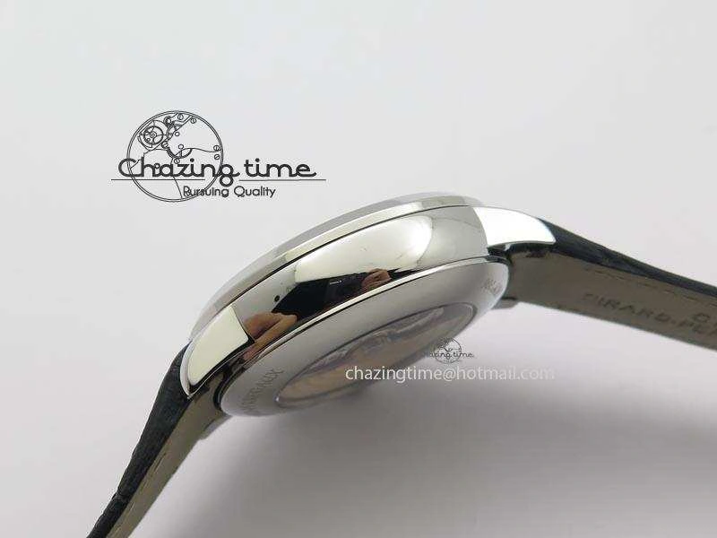 1966 Dual Time SS TF 1:1 Best Edition White Dial On Brown Leather Strap A3300