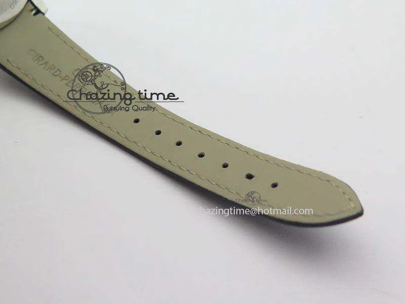 1966 Dual Time SS TF 1:1 Best Edition White Dial On Brown Leather Strap A3300