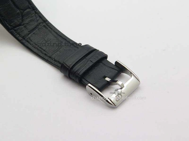 1966 Dual Time SS TF 1:1 Best Edition White Dial On Brown Leather Strap A3300