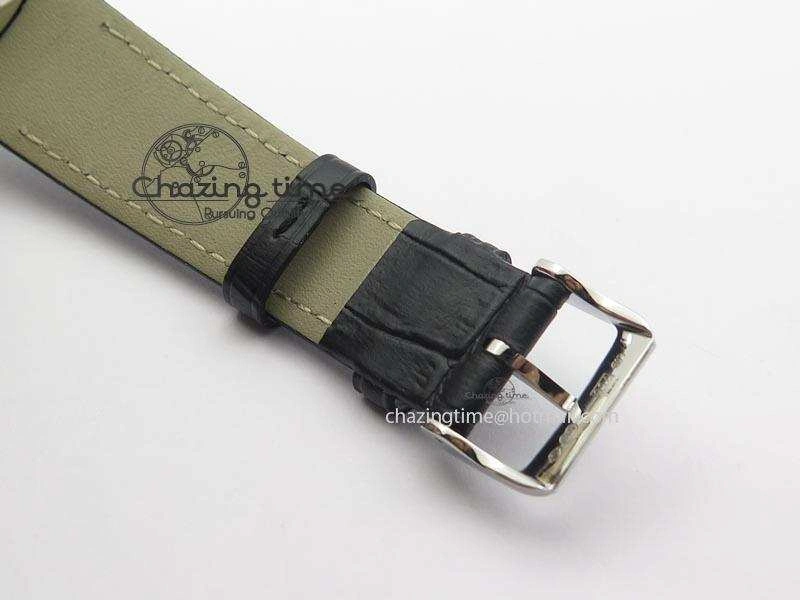 1966 Dual Time SS TF 1:1 Best Edition White Dial On Brown Leather Strap A3300