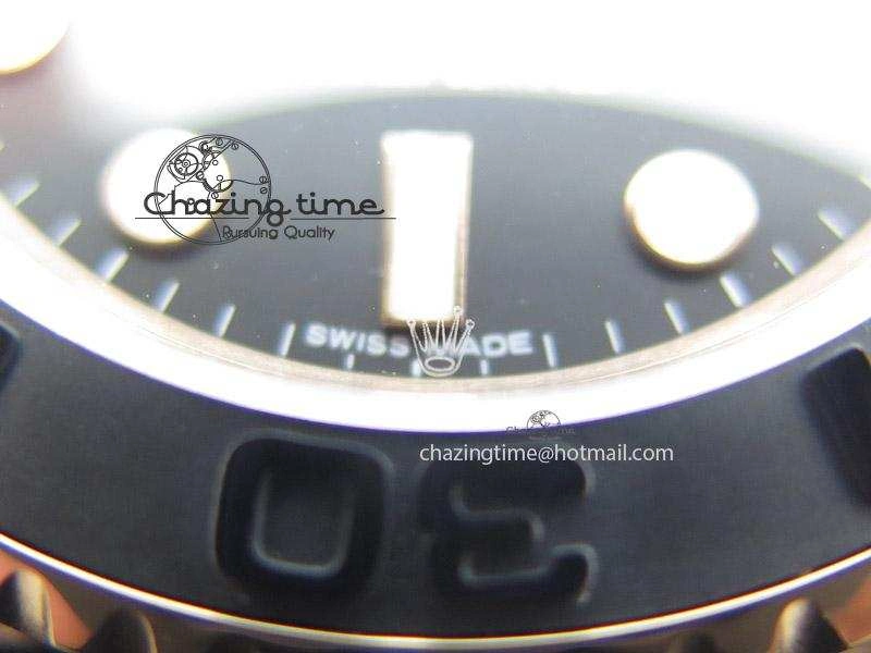 2015 YachtMaster RG Ceramic Bezel BP Maker Best Edition On Black Rubber Strap A2836 V2