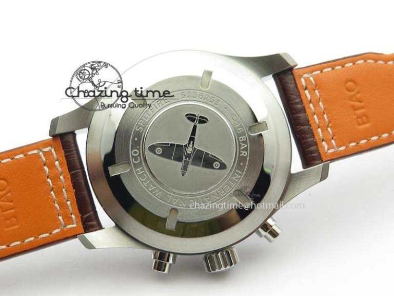 2016 Pilot Chrono SS IW377719 ZF Best Edition On Brown Leather Strap A7750