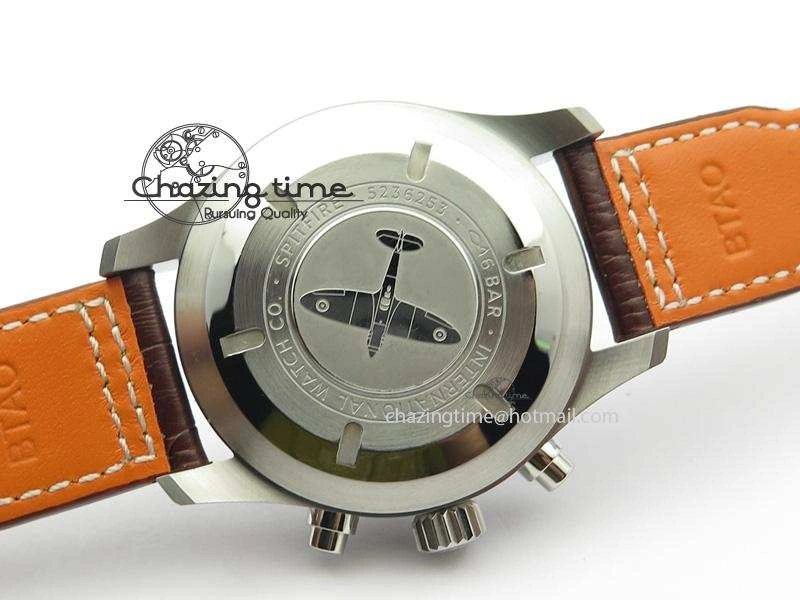 2016 Pilot Chrono SS IW377719 ZF Best Edition On Brown Leather Strap A7750