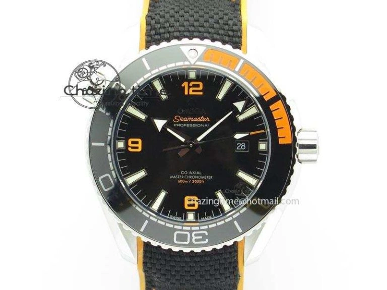 2016 Planet Ocean 45mm SS JHF Black Dial On Nylon Strap A8900