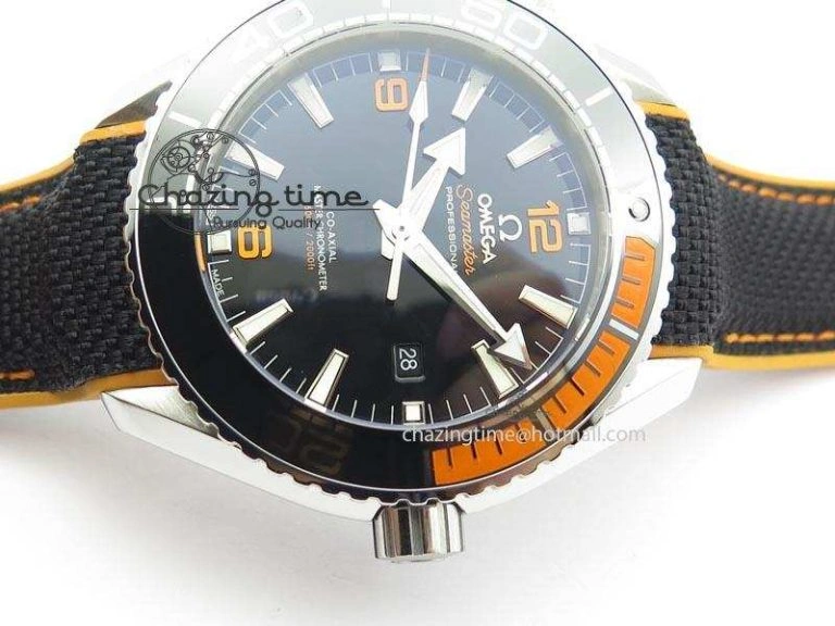 2016 Planet Ocean 45mm SS JHF Black Dial On Nylon Strap A8900