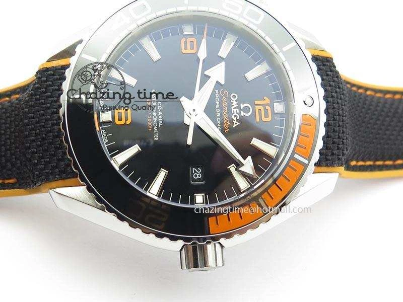 2016 Planet Ocean 45mm SS JHF Black Dial On Nylon Strap A8900