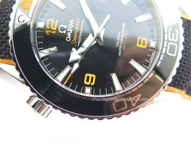 2016 Planet Ocean 45mm SS JHF Black Dial On Nylon Strap A8900