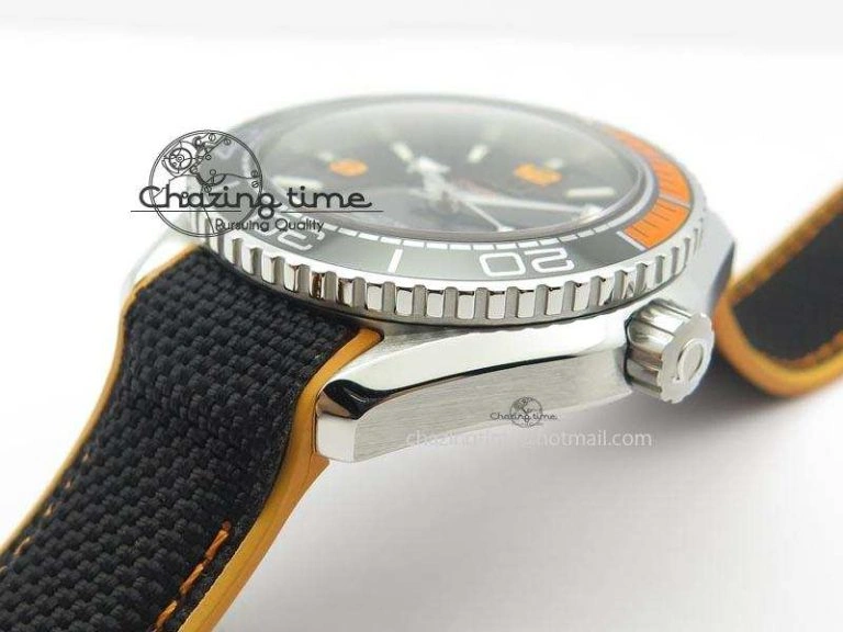 2016 Planet Ocean 45mm SS JHF Black Dial On Nylon Strap A8900