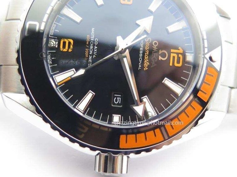 2016 Planet Ocean 45mm SS JHF Black Dial On SS Bracelet A8900