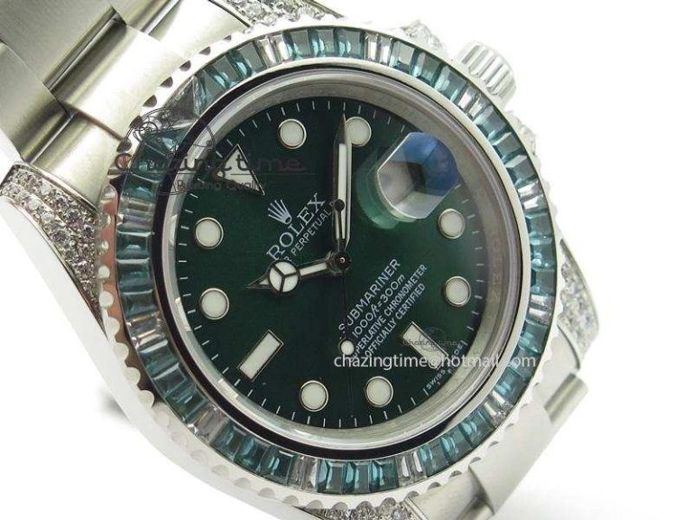 2016 Submariner Green Diamond Bezel Noob Best Edition A2836 V6s