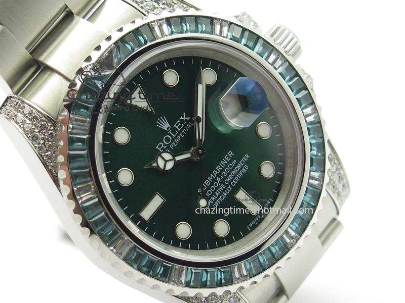2016 Submariner Green Diamond Bezel Noob Best Edition A2836 V6s