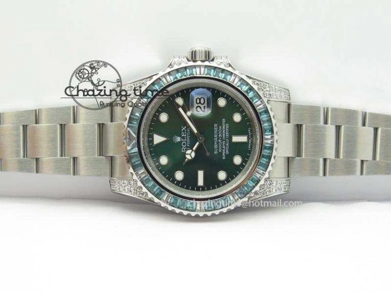2016 Submariner Green Diamond Bezel Noob Best Edition A2836 V6s
