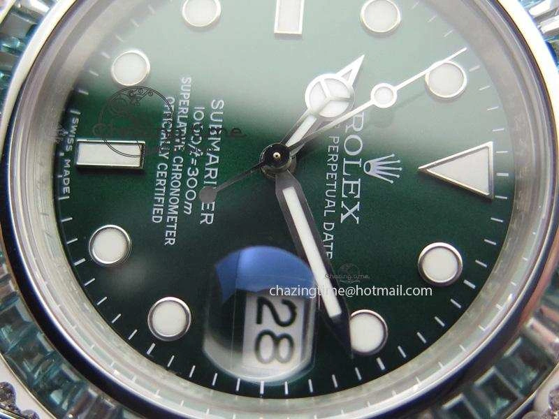2016 Submariner Green Diamond Bezel Noob Best Edition A2836 V6s