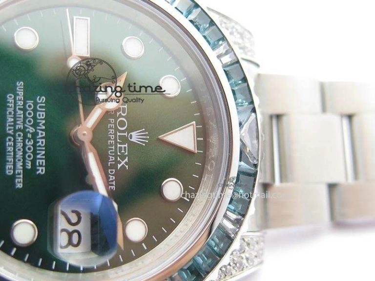 2016 Submariner Green Diamond Bezel Noob Best Edition A2836 V6s