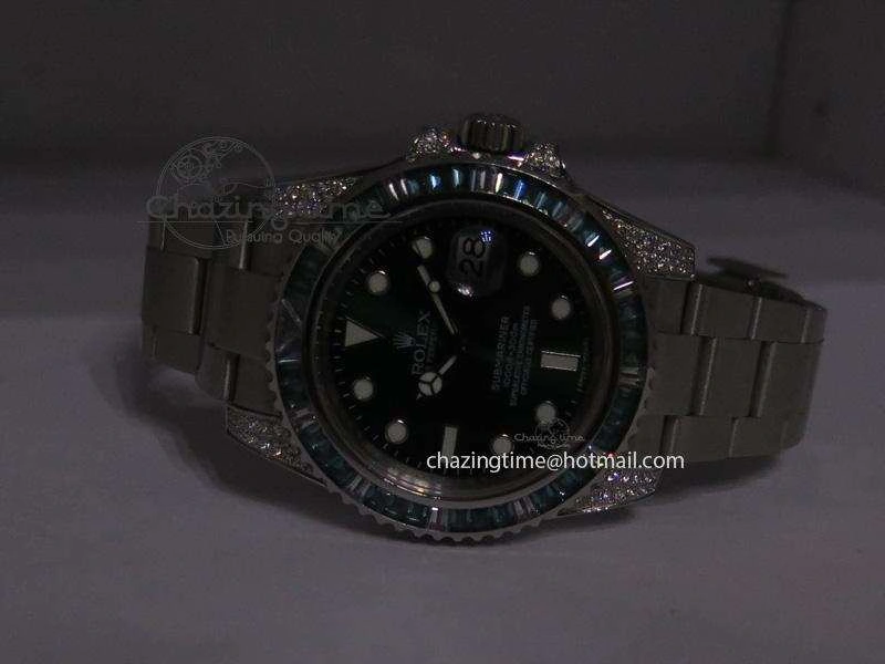 2016 Submariner Green Diamond Bezel Noob Best Edition A2836 V6s