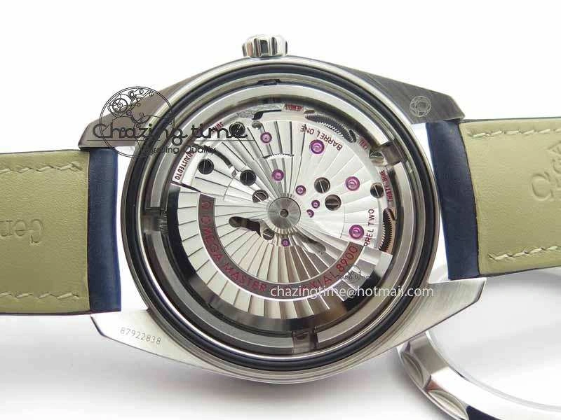 2017 Aqua Terra SS XF Best Edition Blue Textured Dial On Blue Leather Strap A8900