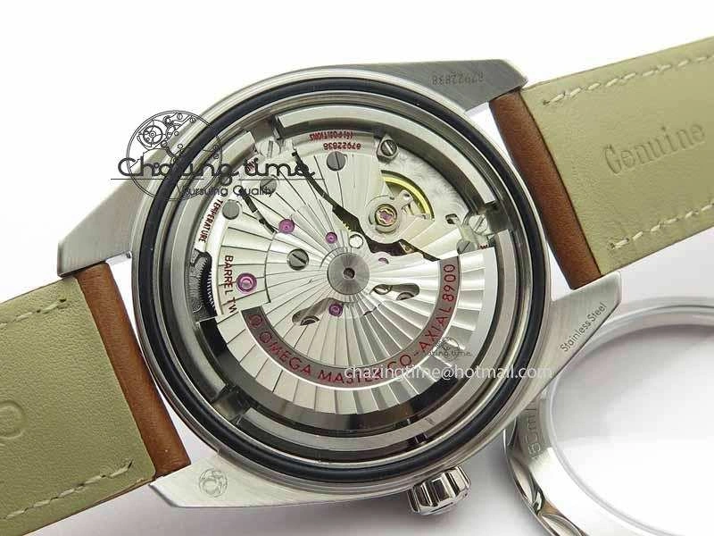 2017 Aqua Terra SS XF Best Edition White Textured Dial On Brown Leather Strap A8900