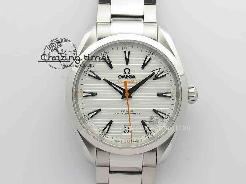 2017 Aqua Terra SS XF Best Edition White Textured Dial On SS Bracelet A8900