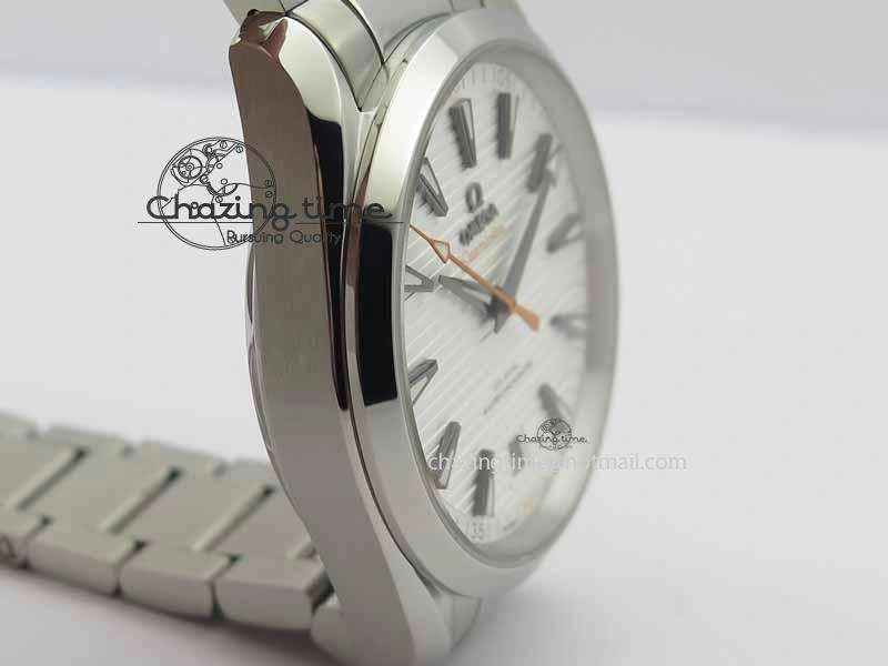 2017 Aqua Terra SS XF Best Edition White Textured Dial On SS Bracelet A8900