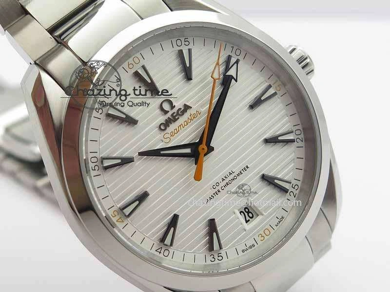 2017 Aqua Terra SS XF Best Edition White Textured Dial On SS Bracelet A8900