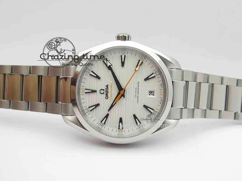 2017 Aqua Terra SS XF Best Edition White Textured Dial On SS Bracelet A8900