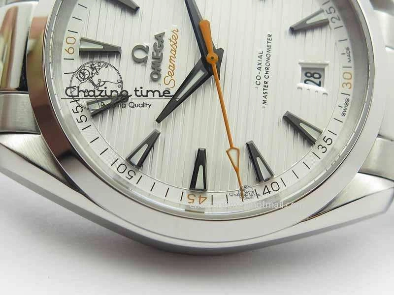2017 Aqua Terra SS XF Best Edition White Textured Dial On SS Bracelet A8900