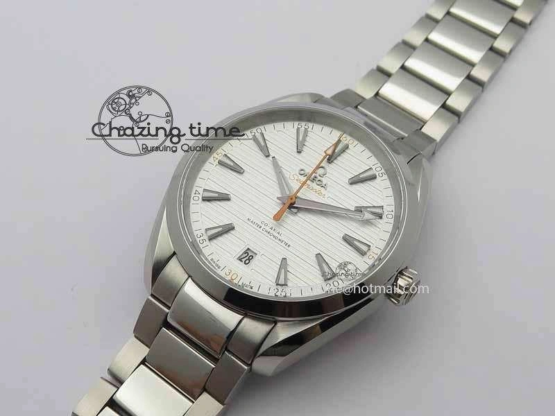 2017 Aqua Terra SS XF Best Edition White Textured Dial On SS Bracelet A8900