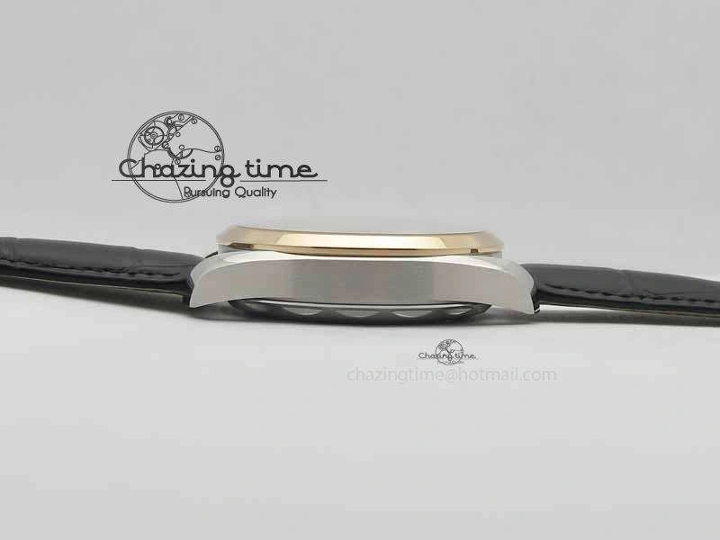 2017 Aqua Terra SS RG XF Best Edition White Textured Dial On Black Leather Strap A8900
