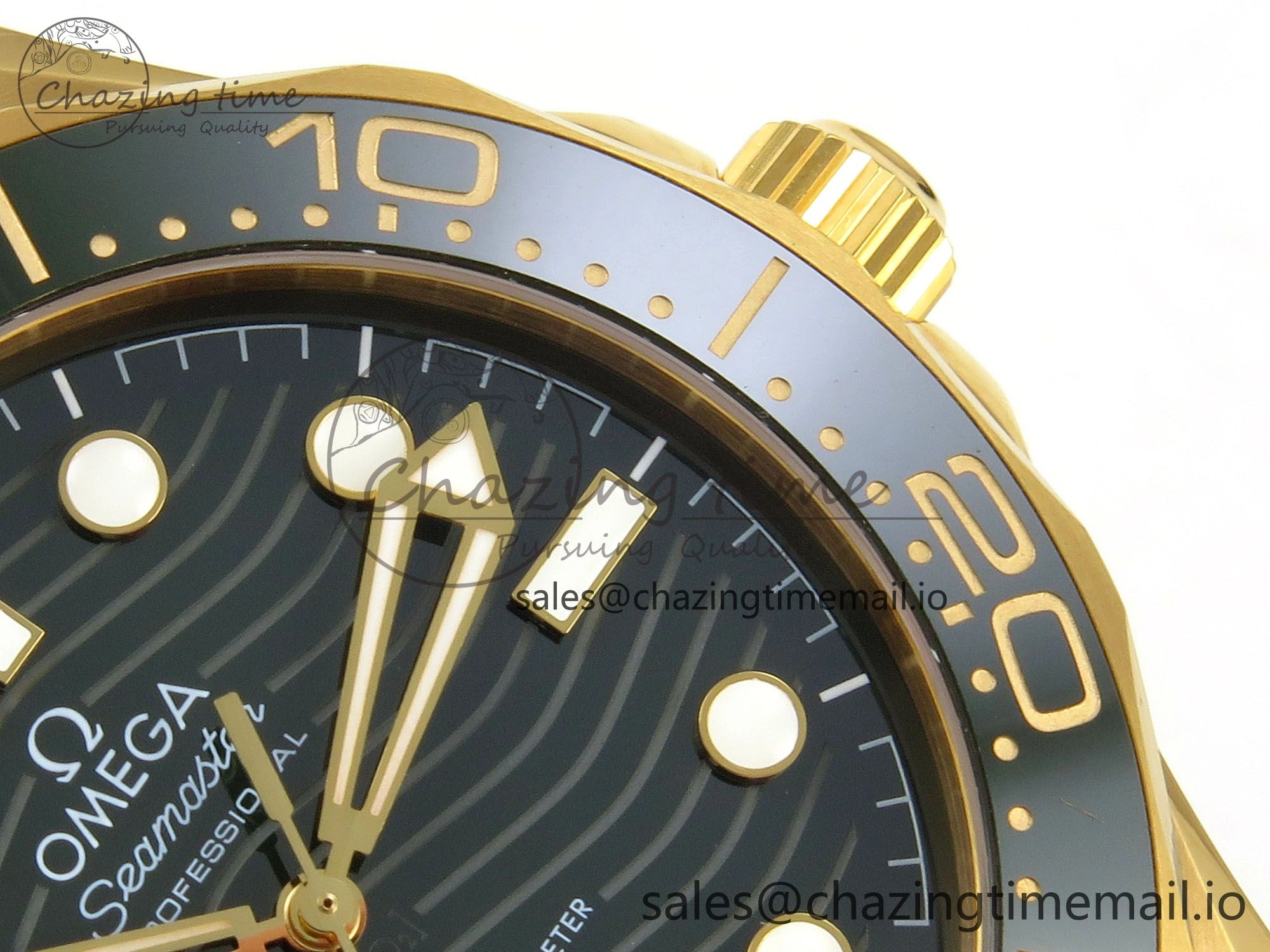 2018 Seamaster Diver 300M Green Ceramic Bezel YG VSF 1:1 Best Edition Green Dial On Green Rubber Strap A8801