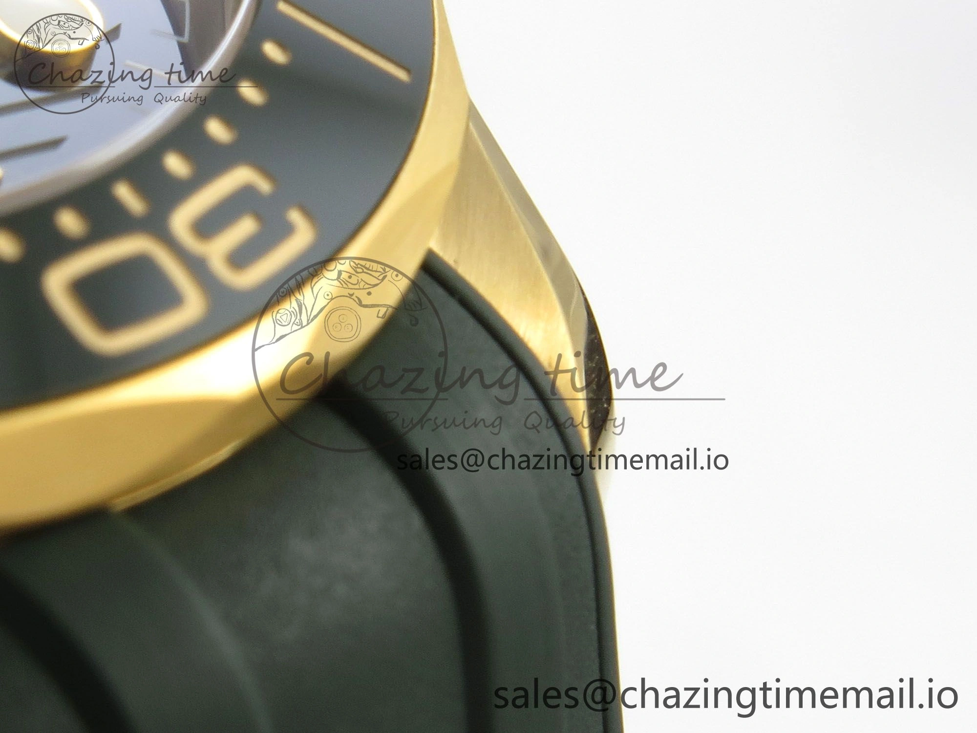 2018 Seamaster Diver 300M Green Ceramic Bezel YG VSF 1:1 Best Edition Green Dial On Green Rubber Strap A8801