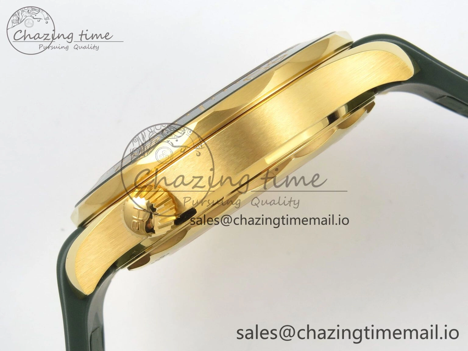 2018 Seamaster Diver 300M Green Ceramic Bezel YG VSF 1:1 Best Edition Green Dial On Green Rubber Strap A8801