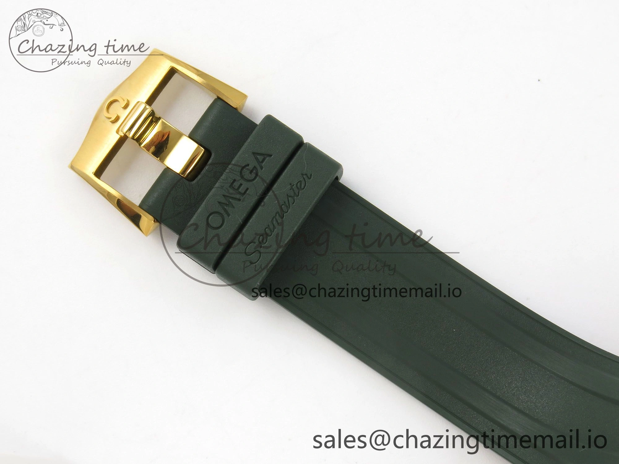 2018 Seamaster Diver 300M Green Ceramic Bezel YG VSF 1:1 Best Edition Green Dial On Green Rubber Strap A8801