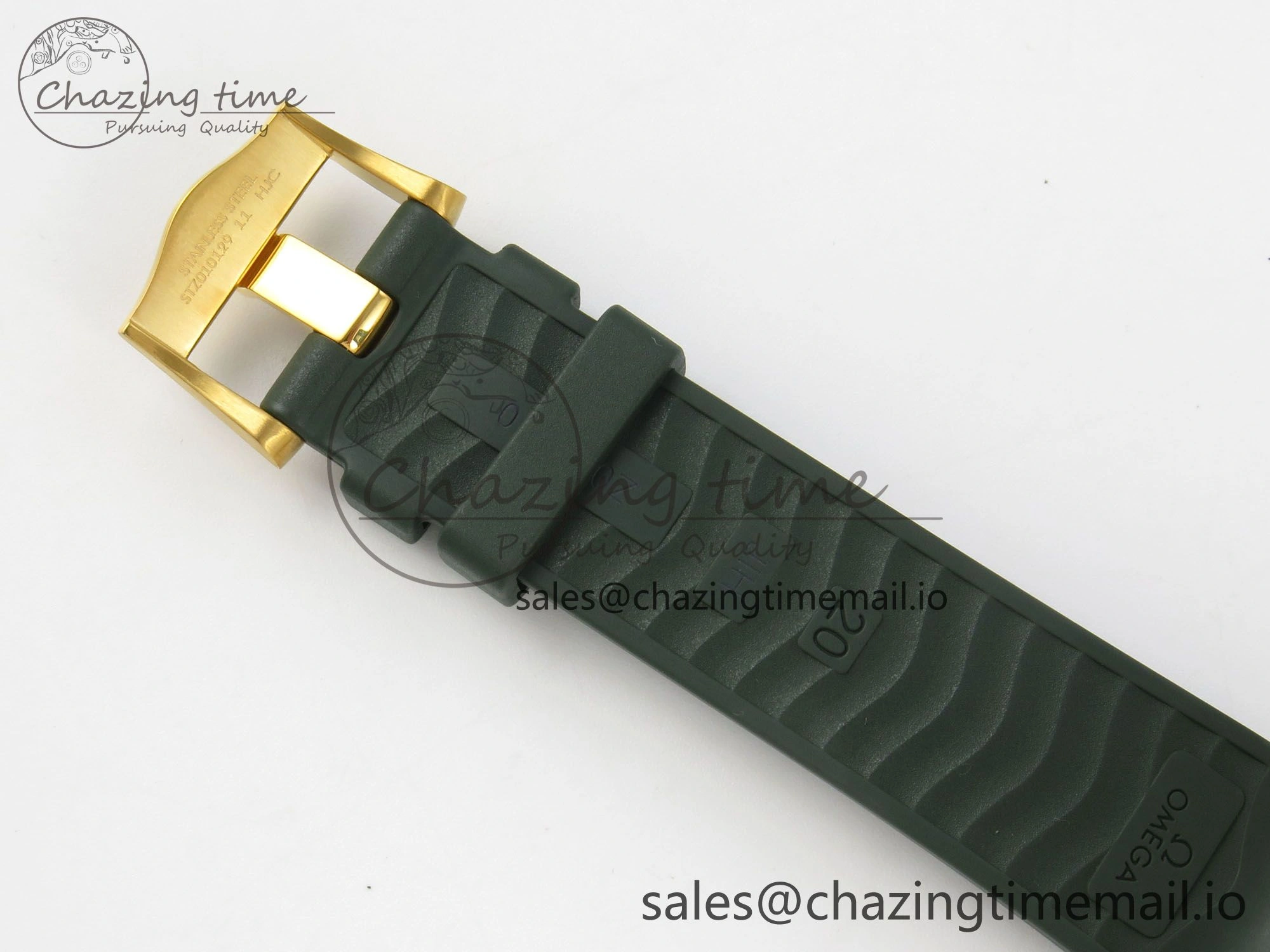 2018 Seamaster Diver 300M Green Ceramic Bezel YG VSF 1:1 Best Edition Green Dial On Green Rubber Strap A8801