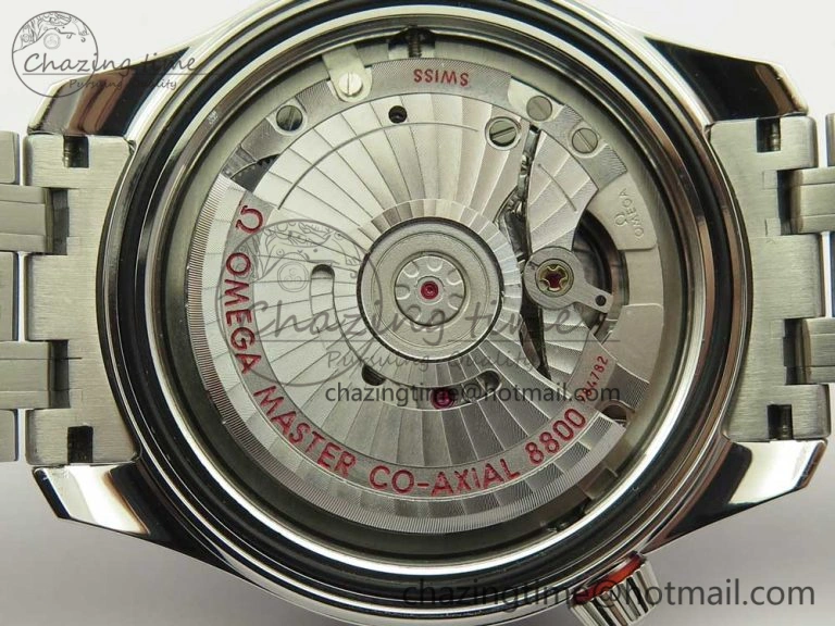 2018 Seamaster Diver 300M OMF Best Edition Black Ceramic Black Dial on SS Bracelet A8800 (Black Balance Wheel)