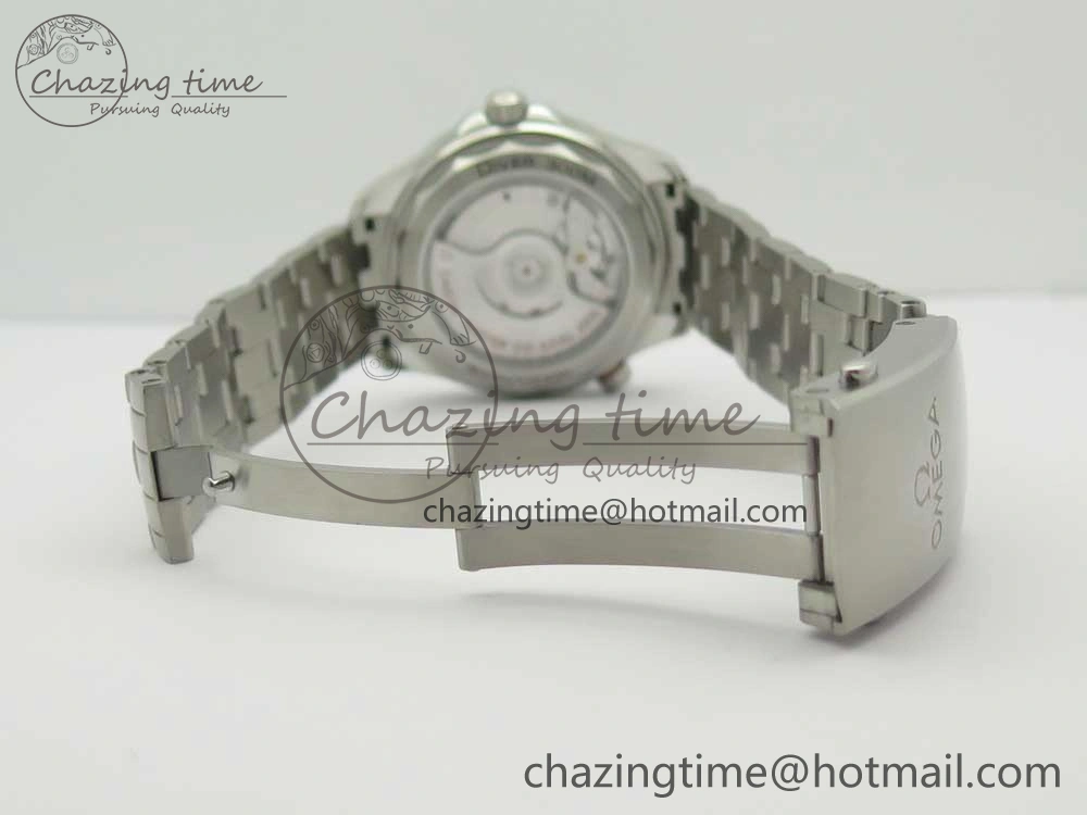 2018 Seamaster Diver 300M OMF Best Edition Blue Ceramic Gray Dial on SS Bracelet A8800 (Black Balance Wheel)