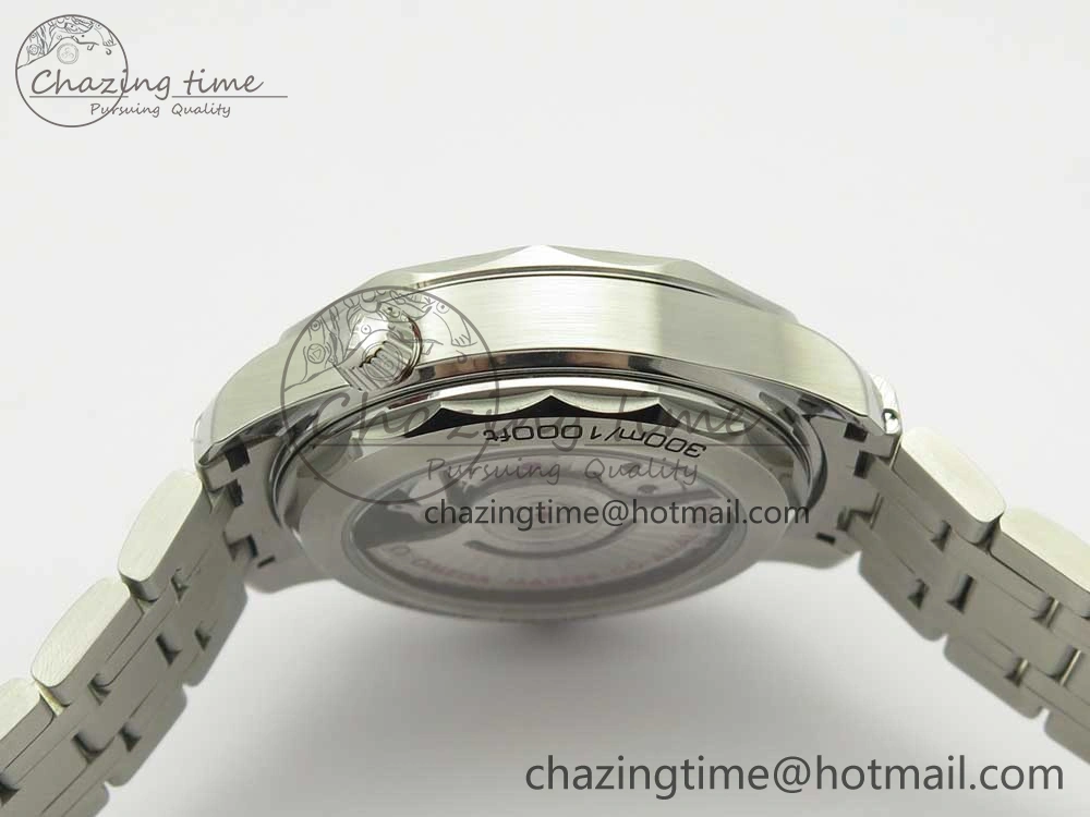2018 Seamaster Diver 300M OMF Best Edition Blue Ceramic Gray Dial on SS Bracelet A8800 (Black Balance Wheel)