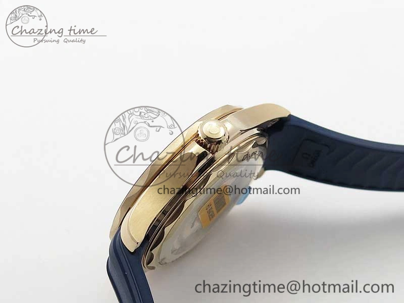 2018 Seamaster Diver 300M RG Blue Ceramic VSF 1:1 Best Edition Blue Dial on Blue Rubber Strap A8801