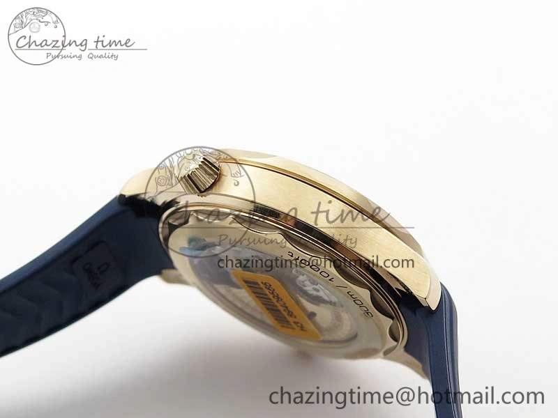 2018 Seamaster Diver 300M RG Blue Ceramic VSF 1:1 Best Edition Blue Dial on Blue Rubber Strap A8801