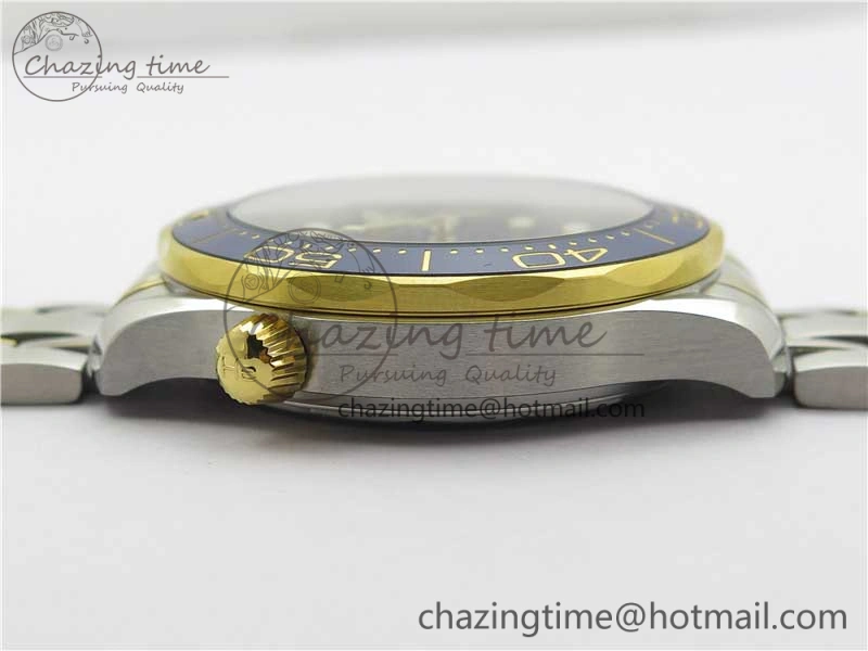2018 Seamaster Diver 300M SS YG VSF 1:1 Best Edition YG Bezel Blue Dial on SS YG Bracelet A8800
